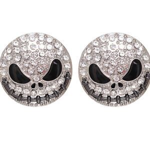 NEW JACK SKELLINGTON RHINESTONE HALLOWEEN EARRINGS